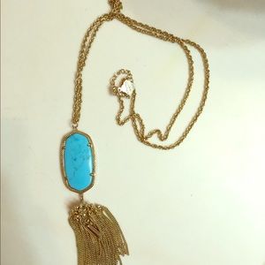 Kendra Scott Rayne Necklace, Turqouise with Gold